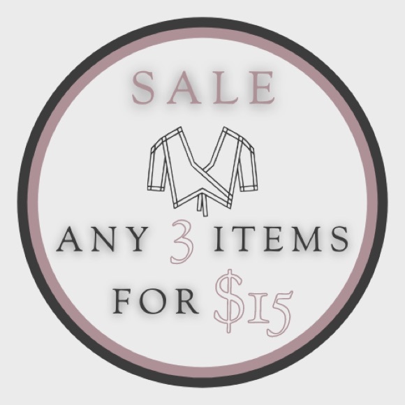 SALE! ANY 3 ITEMS FOR $15 - Picture 1 of 1